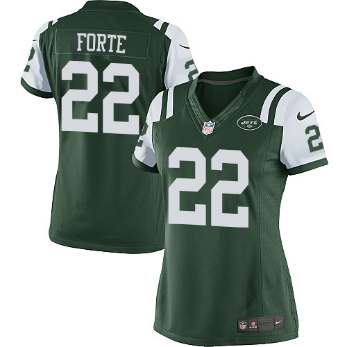 Women's Limited Matt Forte Nike Jersey Green Home - #22 NFL New York Jets